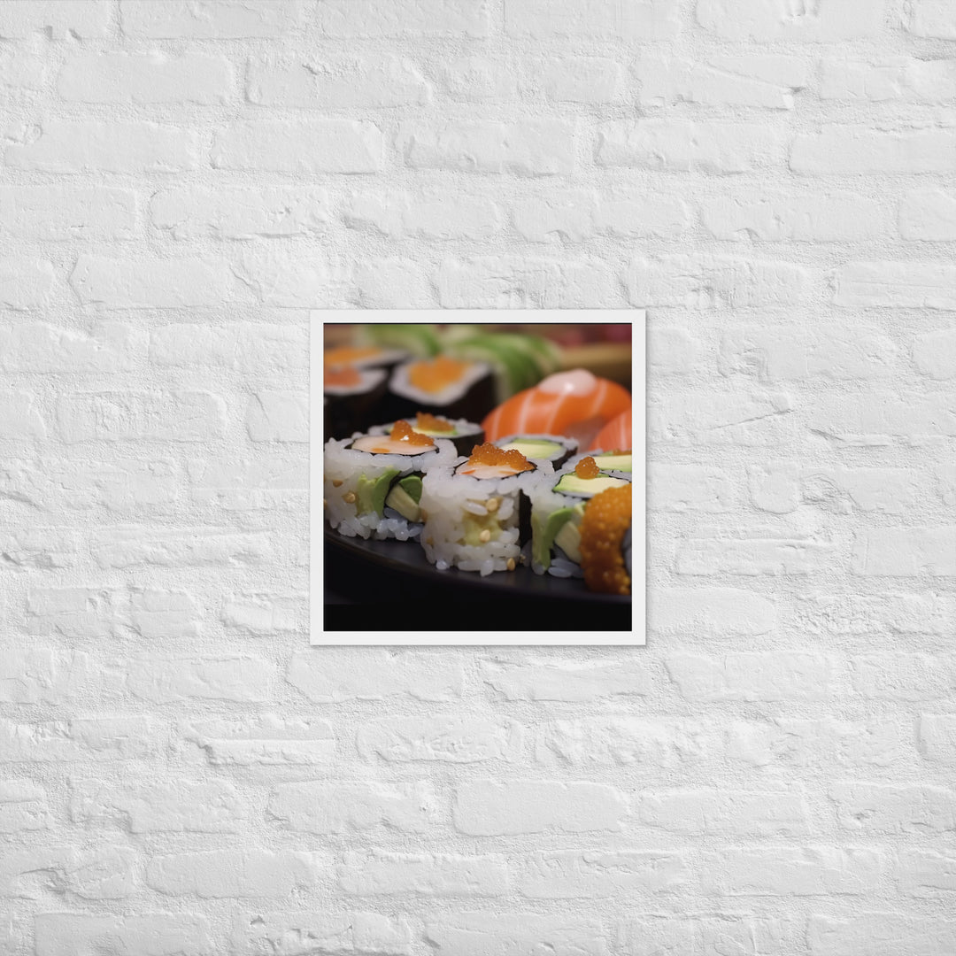 Sushi Rolls Framed poster 🤤 from Yumify.AI