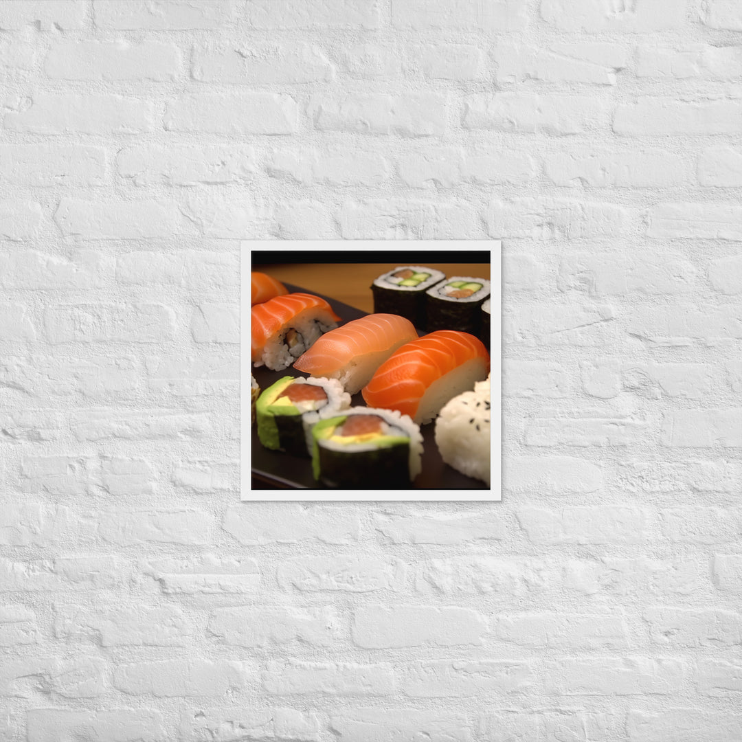 Sushi Rolls Framed poster 🤤 from Yumify.AI