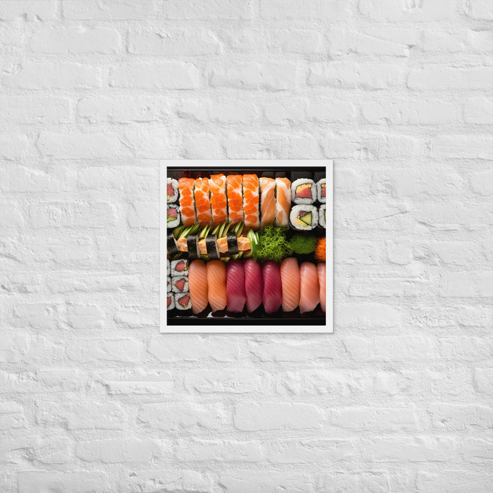 Sushi Platter Framed poster 🤤 from Yumify.AI