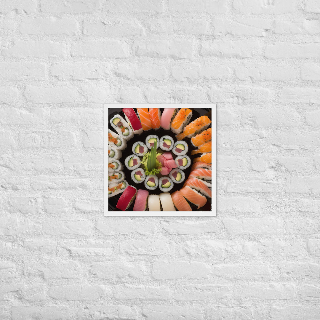 Sushi Platter Framed poster 🤤 from Yumify.AI