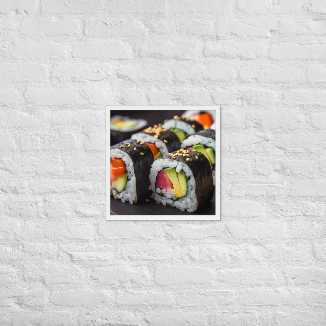 Sushi Framed poster 🤤 from Yumify.AI