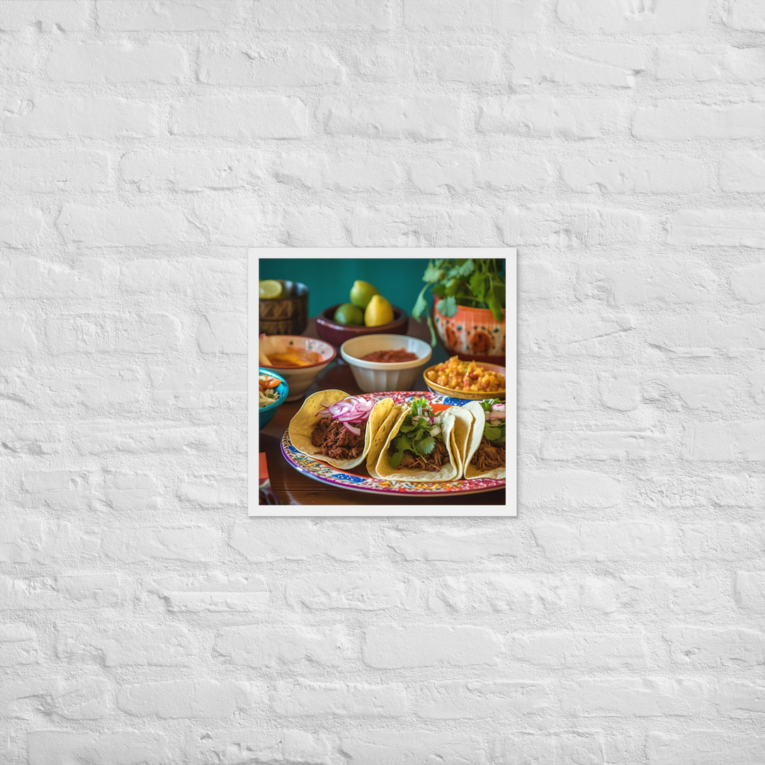 Taco Temptation Framed poster 🤤 from Yumify.AI