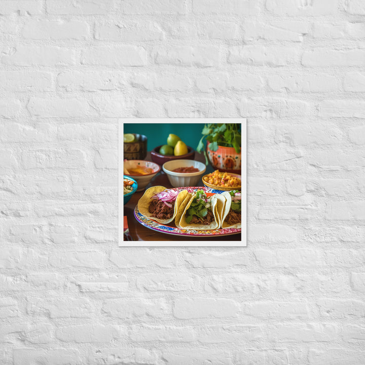 Taco Temptation Framed poster 🤤 from Yumify.AI