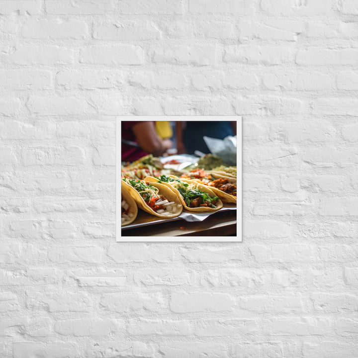 Taco Temptation Framed poster 🤤 from Yumify.AI