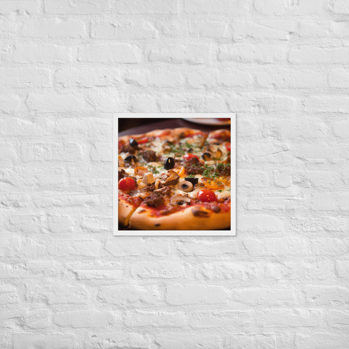 Pizza Framed poster 🤤 from Yumify.AI