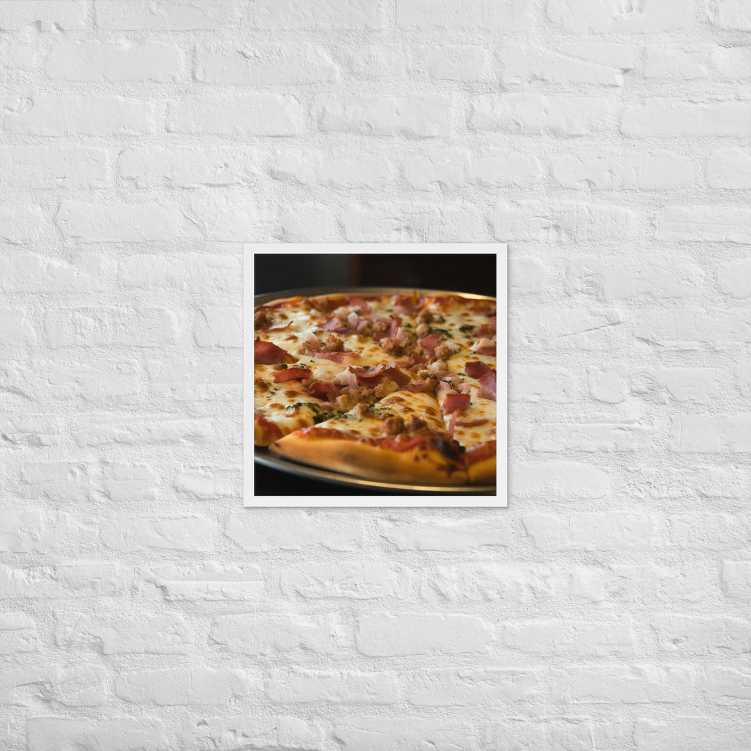 Pizza Framed poster 🤤 from Yumify.AI