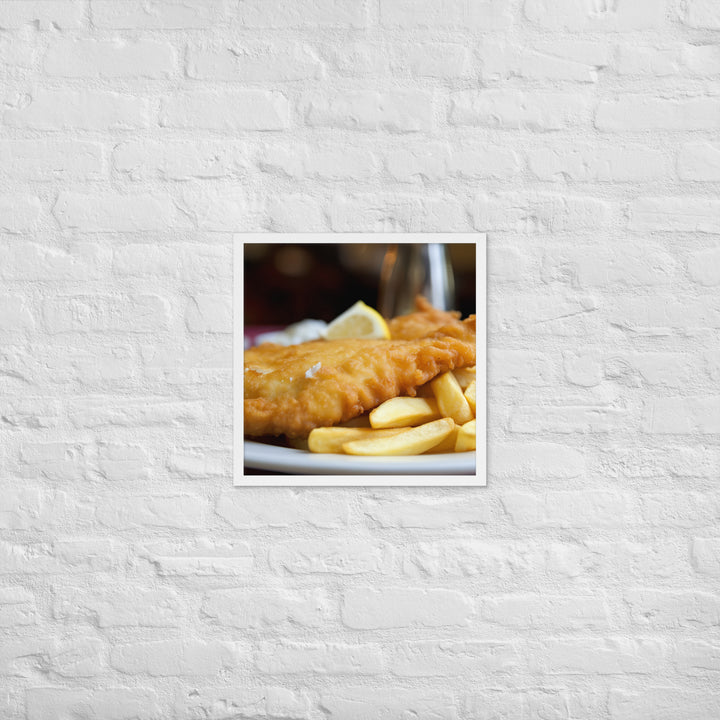 Fish and Chips Framed poster 🤤 from Yumify.AI