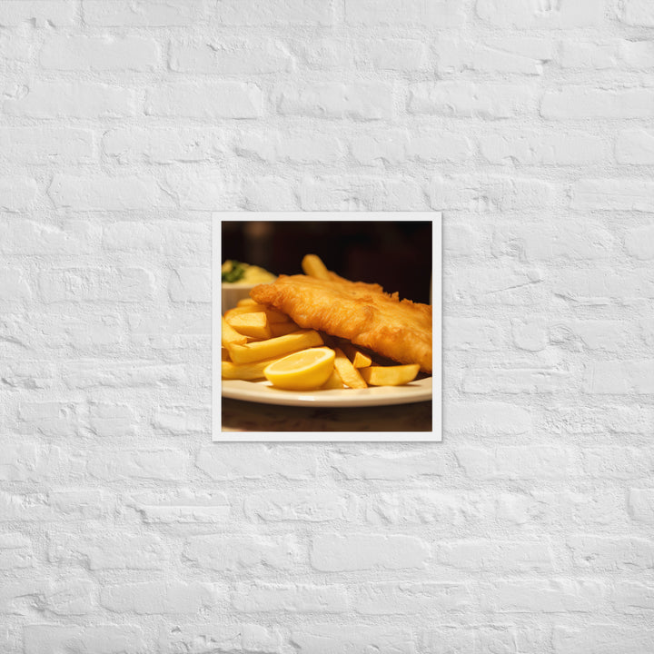 Fish and Chips Framed poster 🤤 from Yumify.AI