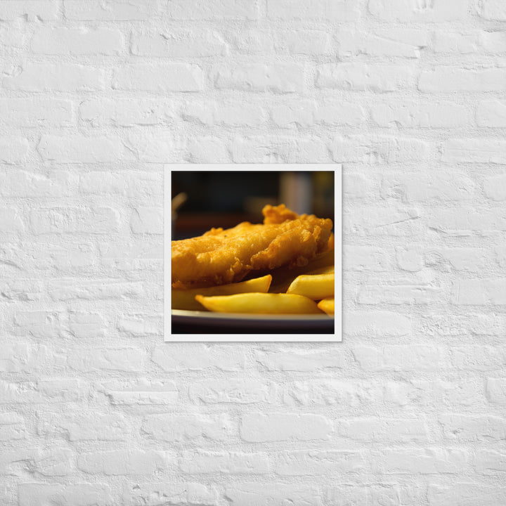 Fish and Chips Framed poster 🤤 from Yumify.AI