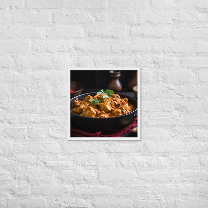 Spicy Chicken Curry Framed poster 🤤 from Yumify.AI