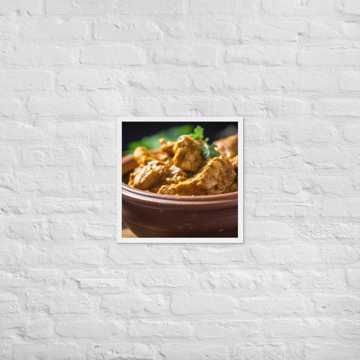 Spicy Chicken Curry Framed poster 🤤 from Yumify.AI