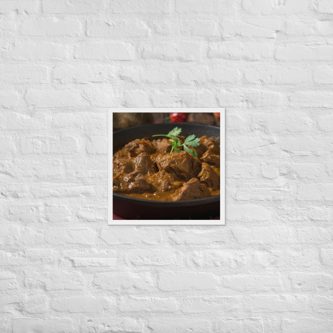 Lamb Curry Framed poster 🤤 from Yumify.AI