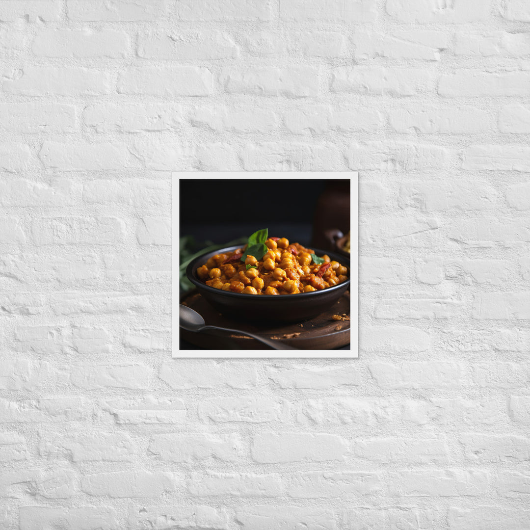 Chickpea Curry Framed poster 🤤 from Yumify.AI