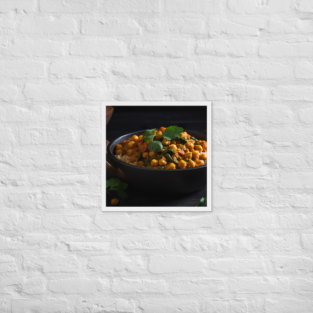 Chickpea Curry Framed poster 🤤 from Yumify.AI