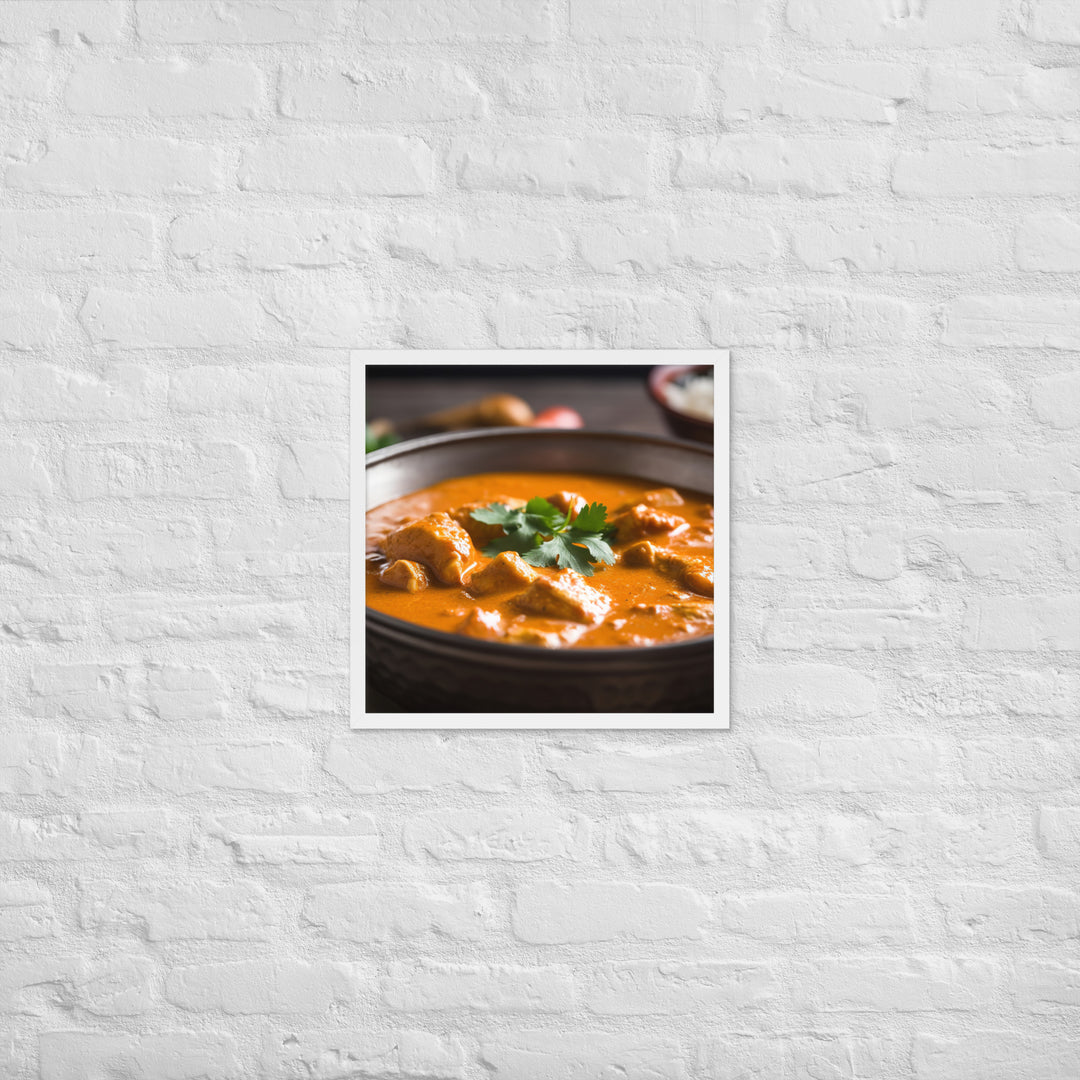 Butter Chicken Curry Framed poster 🤤 from Yumify.AI