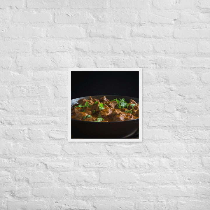 Beef Curry Framed poster 🤤 from Yumify.AI