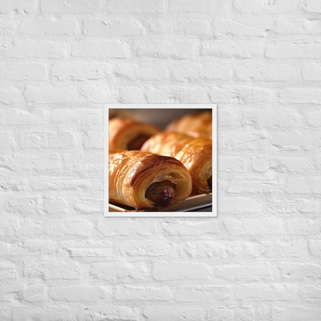 Sausage Roll Framed poster 🤤 from Yumify.AI