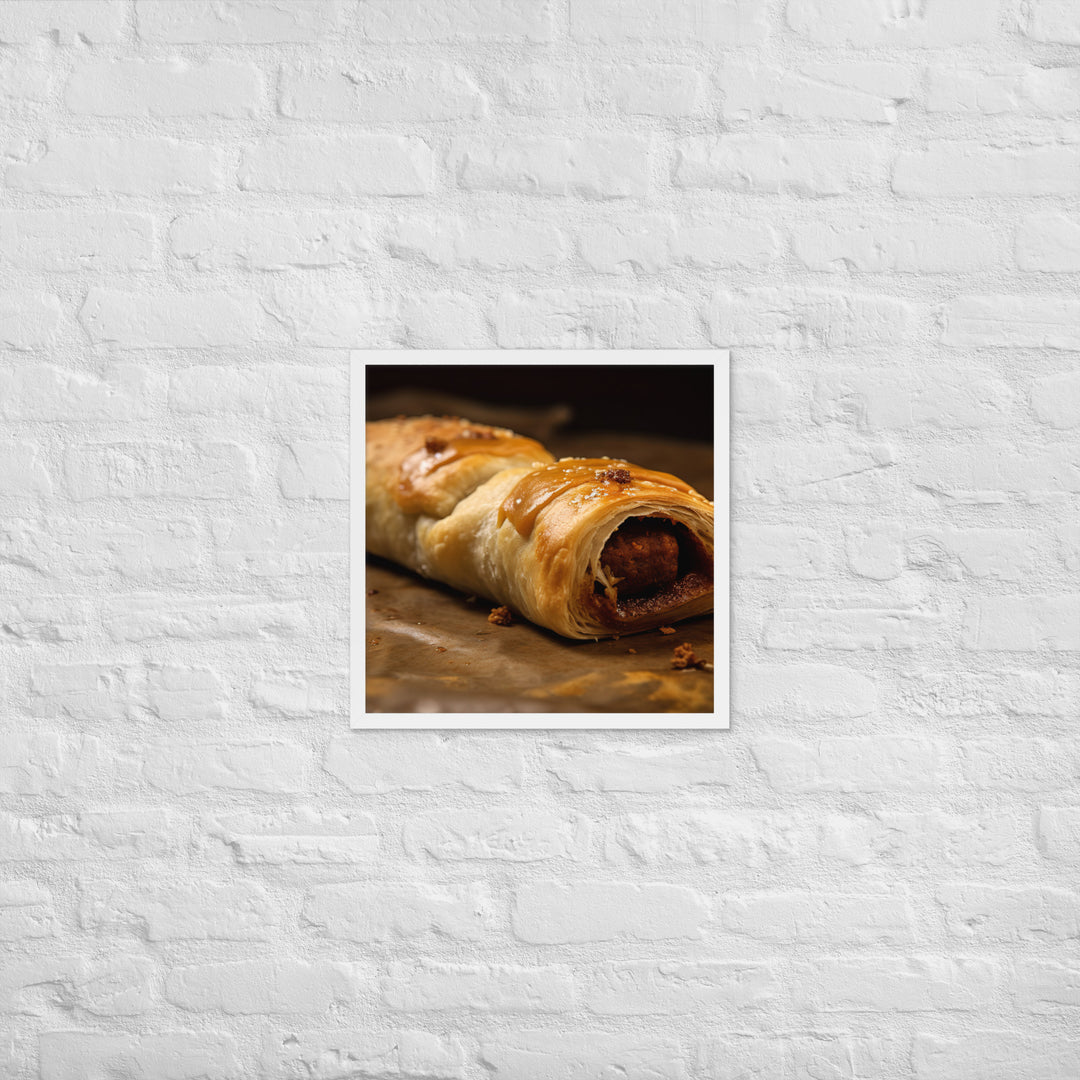 Moroccan Spiced Sausage Roll Framed poster 🤤 from Yumify.AI