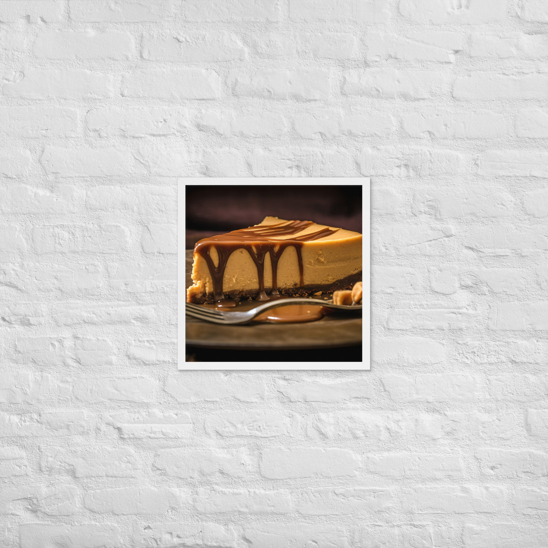 Peanut Butter Cheesecake Framed poster 🤤 from Yumify.AI