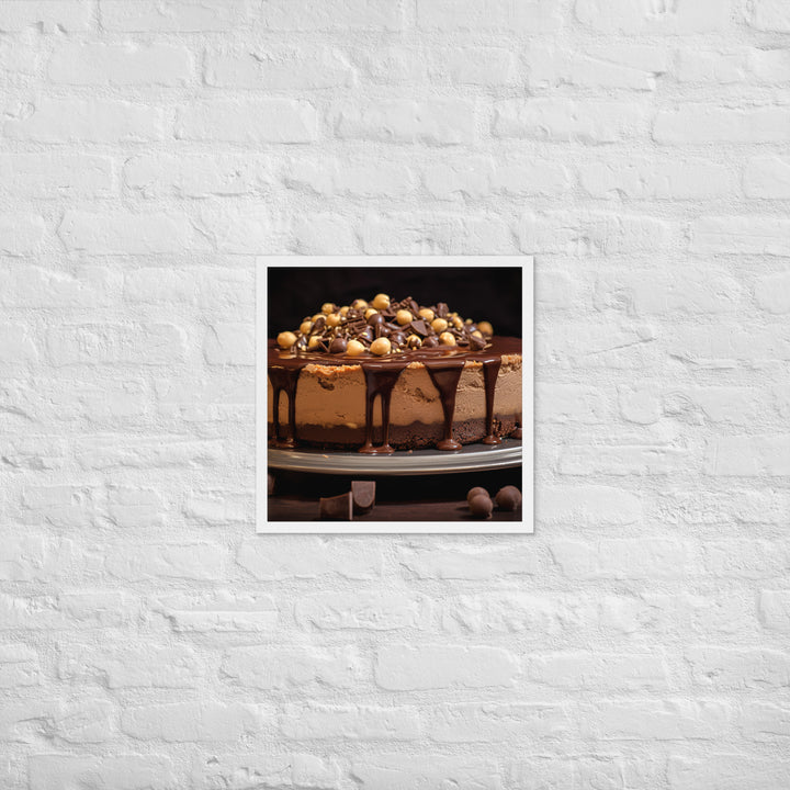 Nutella Cheesecake Framed poster 🤤 from Yumify.AI