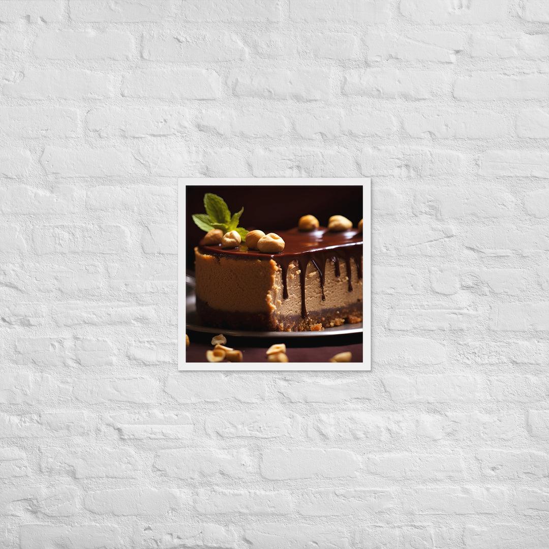 Nutella Cheesecake Framed poster 🤤 from Yumify.AI