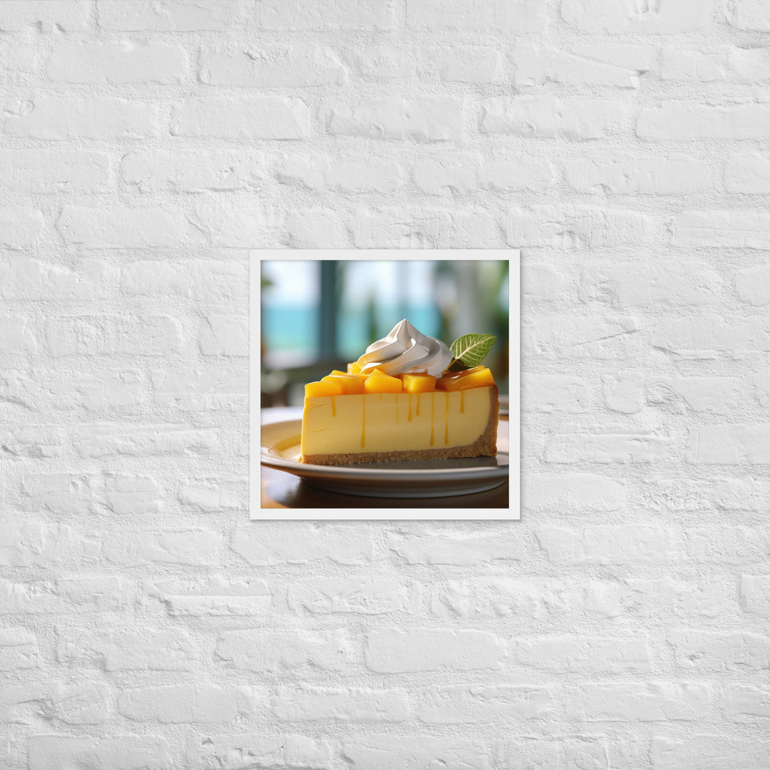 Mango Cheesecake Framed poster 🤤 from Yumify.AI