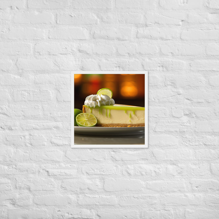 Key Lime Cheesecake Framed poster 🤤 from Yumify.AI