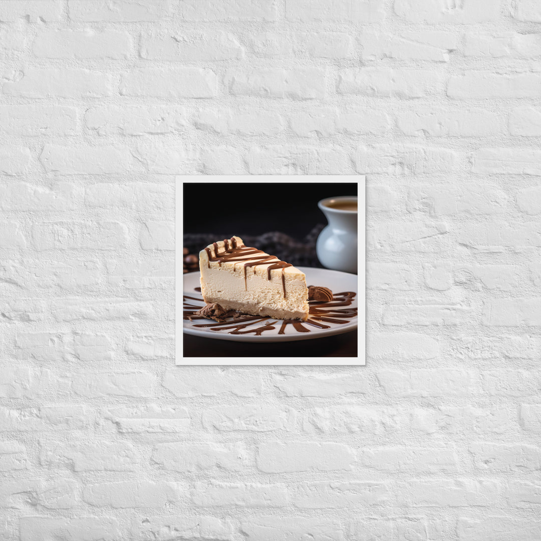 Coffee Cheesecake Framed poster 🤤 from Yumify.AI