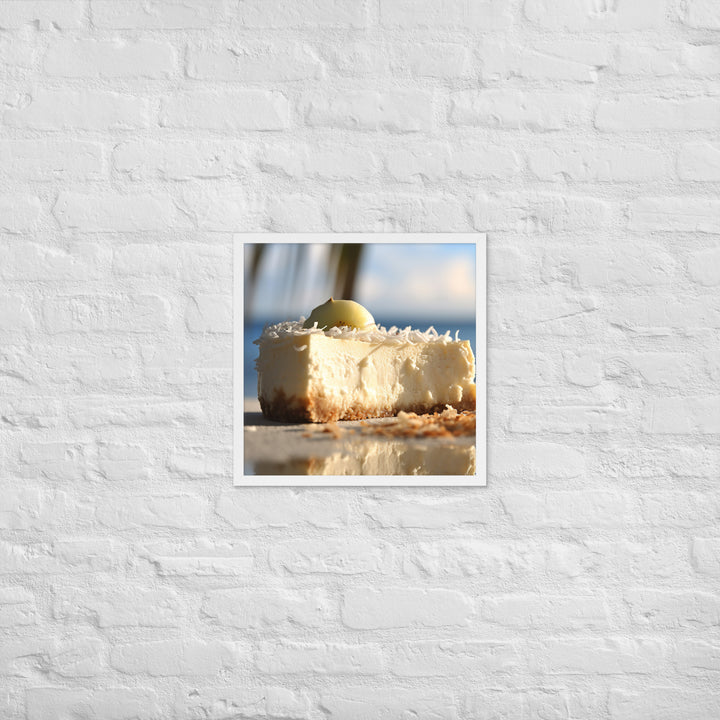 Coconut Cheesecake Framed poster 🤤 from Yumify.AI