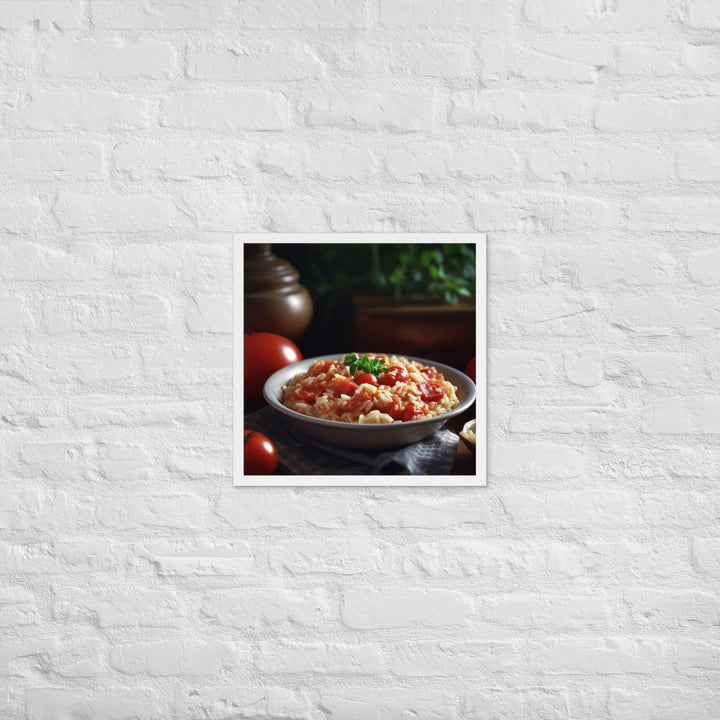 Tomato Risotto Framed poster 🤤 from Yumify.AI