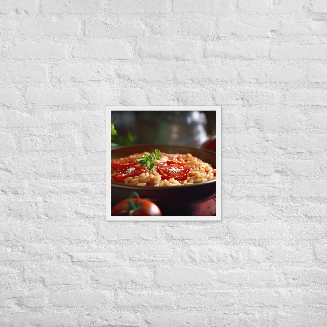 Tomato Risotto Framed poster 🤤 from Yumify.AI