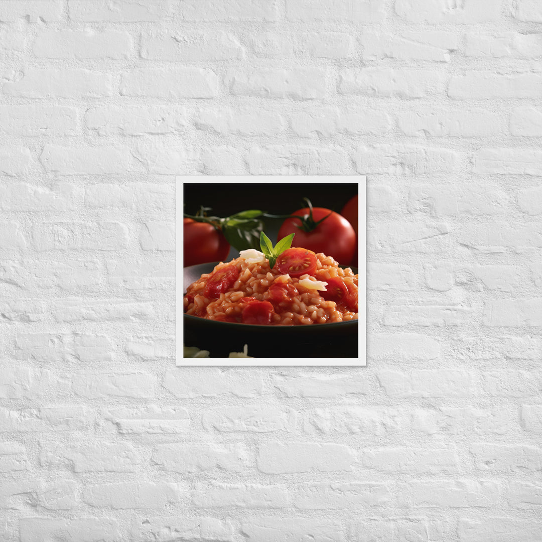 Tomato Risotto Framed poster 🤤 from Yumify.AI