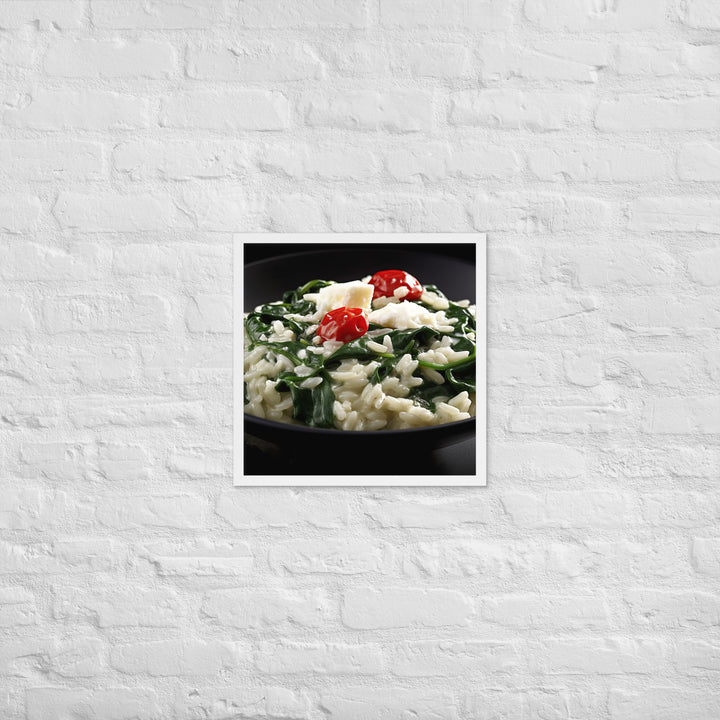 Spinach and Feta Risotto Framed poster 🤤 from Yumify.AI