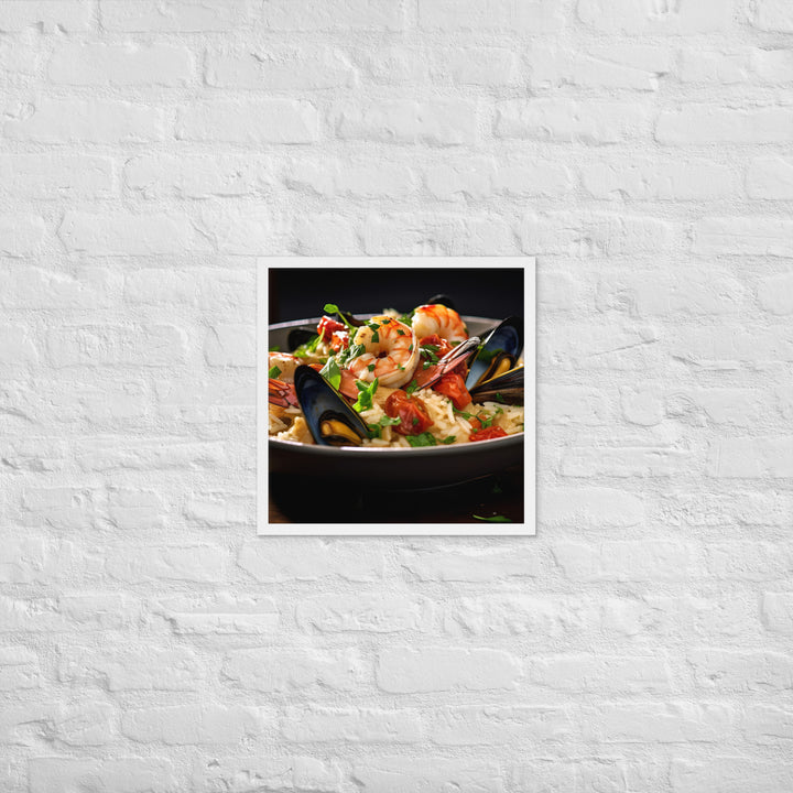 Seafood Risotto Framed poster 🤤 from Yumify.AI