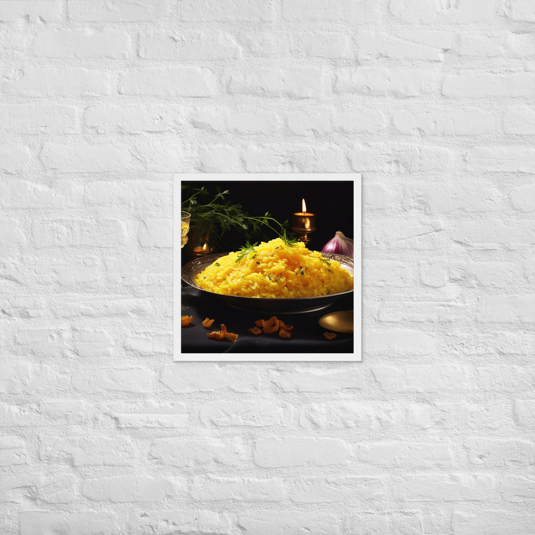 Saffron Risotto Framed poster 🤤 from Yumify.AI