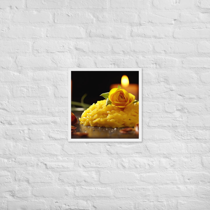 Saffron Risotto Framed poster 🤤 from Yumify.AI