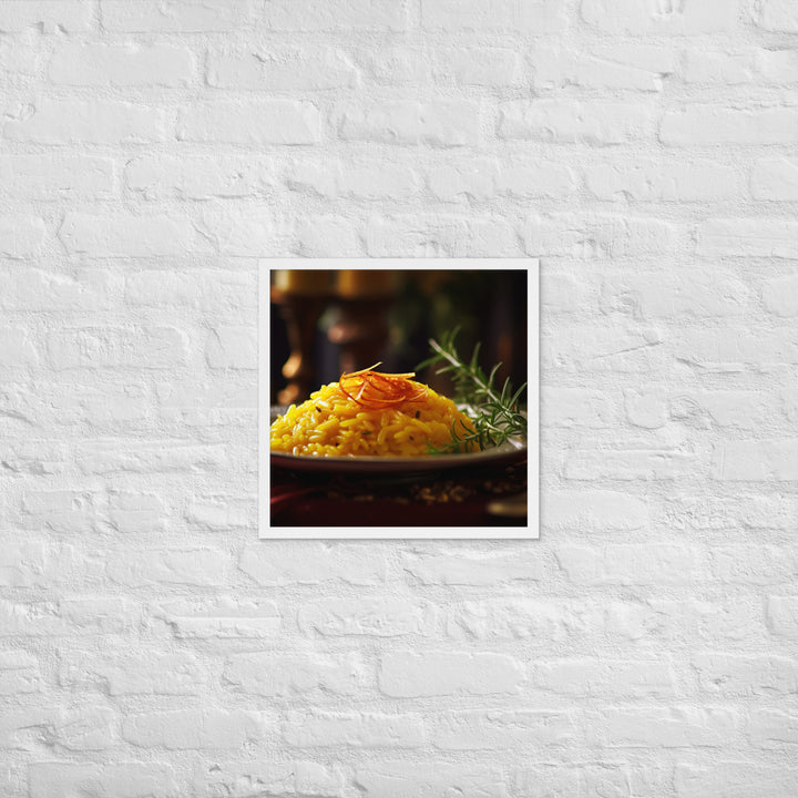 Saffron Risotto Framed poster 🤤 from Yumify.AI