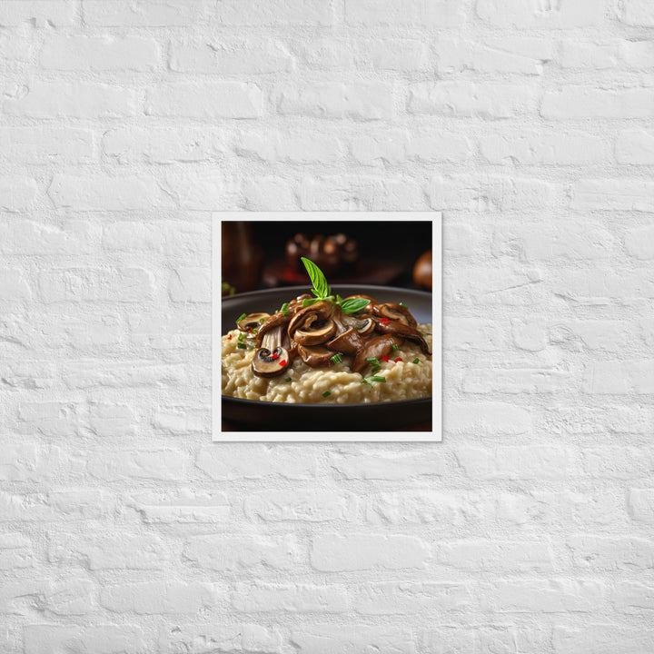Mushroom Risotto Framed poster 🤤 from Yumify.AI