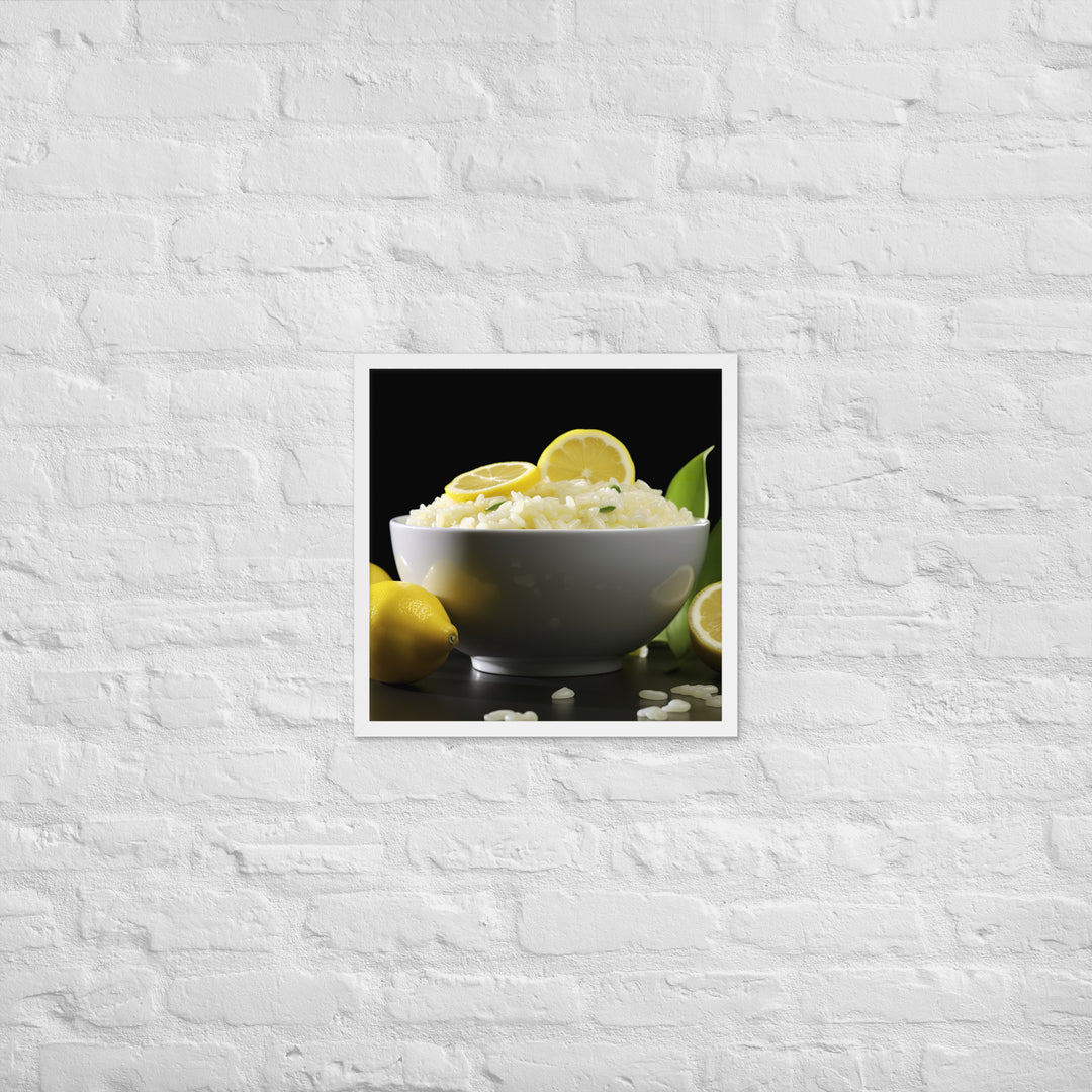 Lemon Risotto Framed poster 🤤 from Yumify.AI