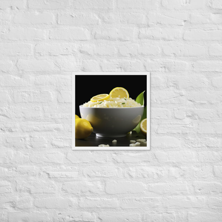 Lemon Risotto Framed poster 🤤 from Yumify.AI