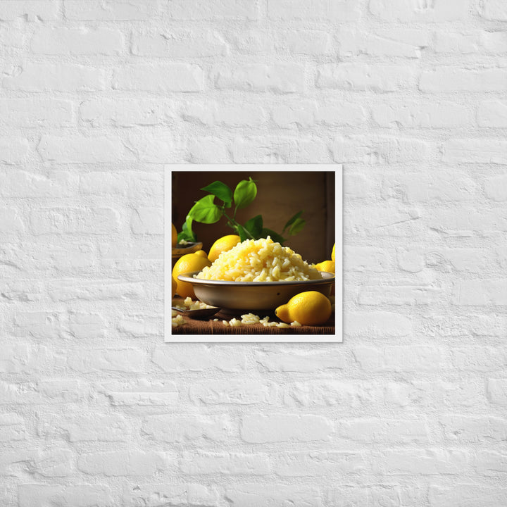 Lemon Risotto Framed poster 🤤 from Yumify.AI