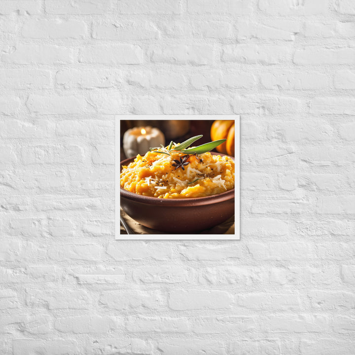 Butternut Squash Risotto Framed poster 🤤 from Yumify.AI