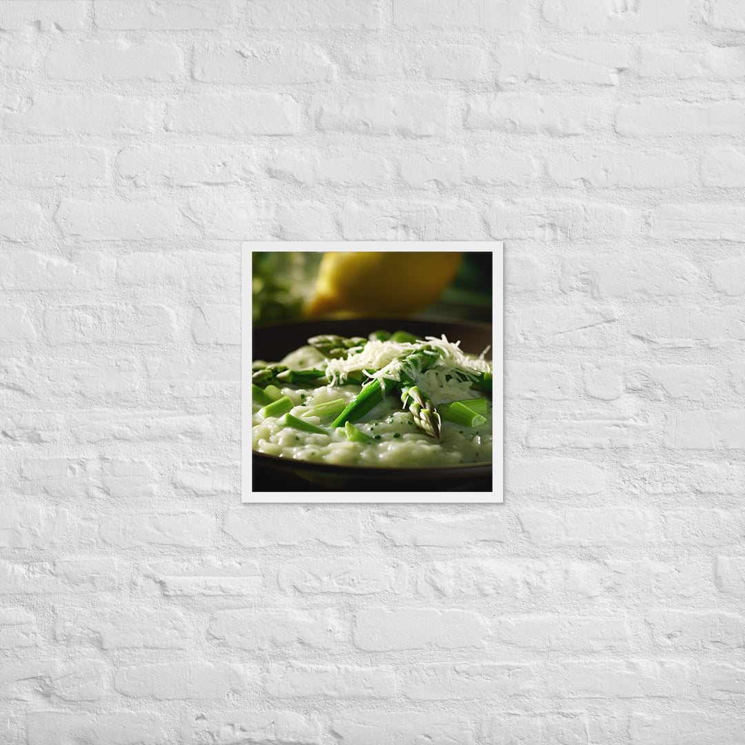 Asparagus Risotto Framed poster 🤤 from Yumify.AI