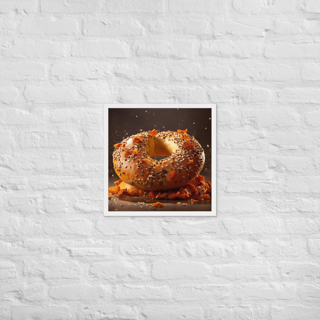 Everything Bagel Framed poster 🤤 from Yumify.AI