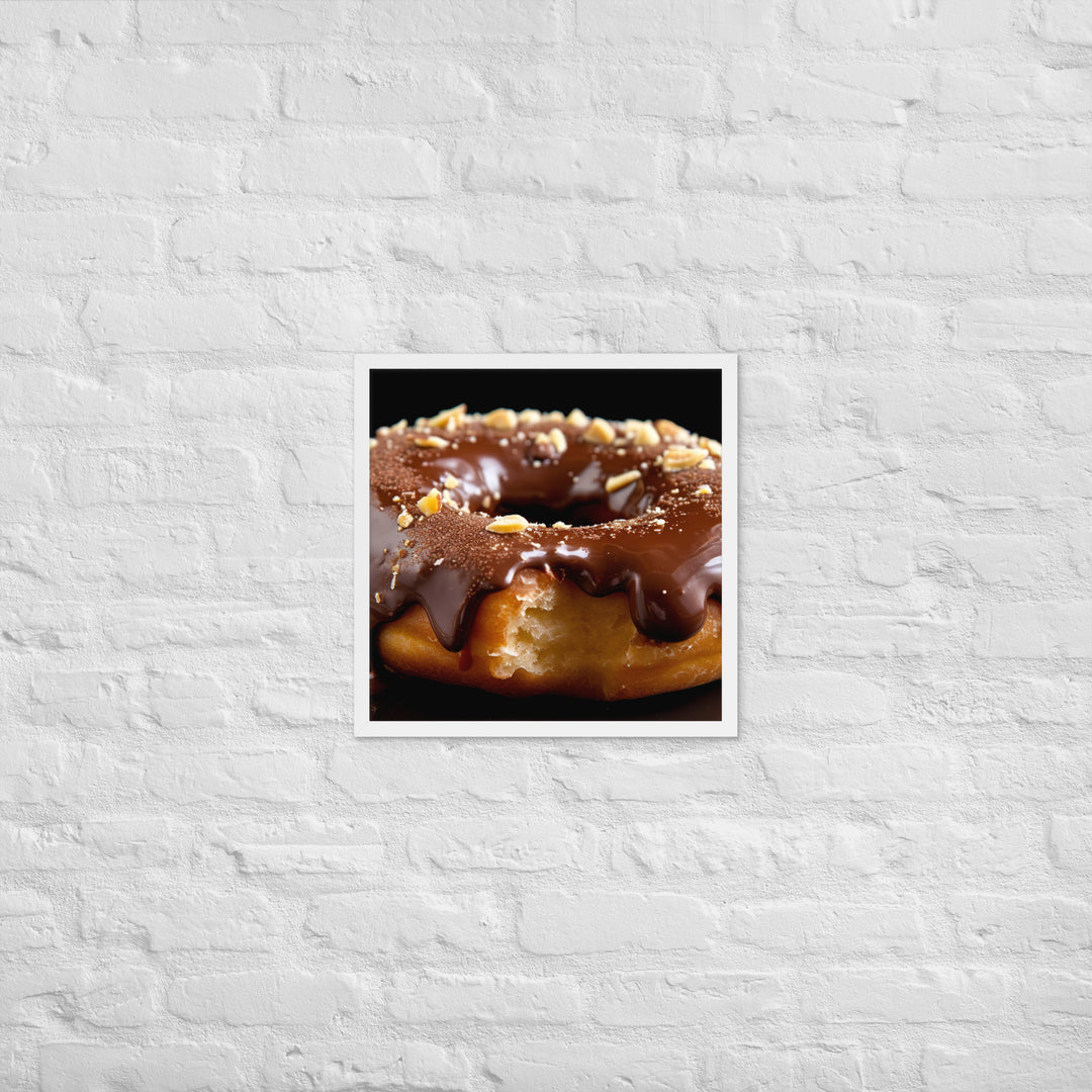 Nutella Filled Donut Framed poster 🤤 from Yumify.AI