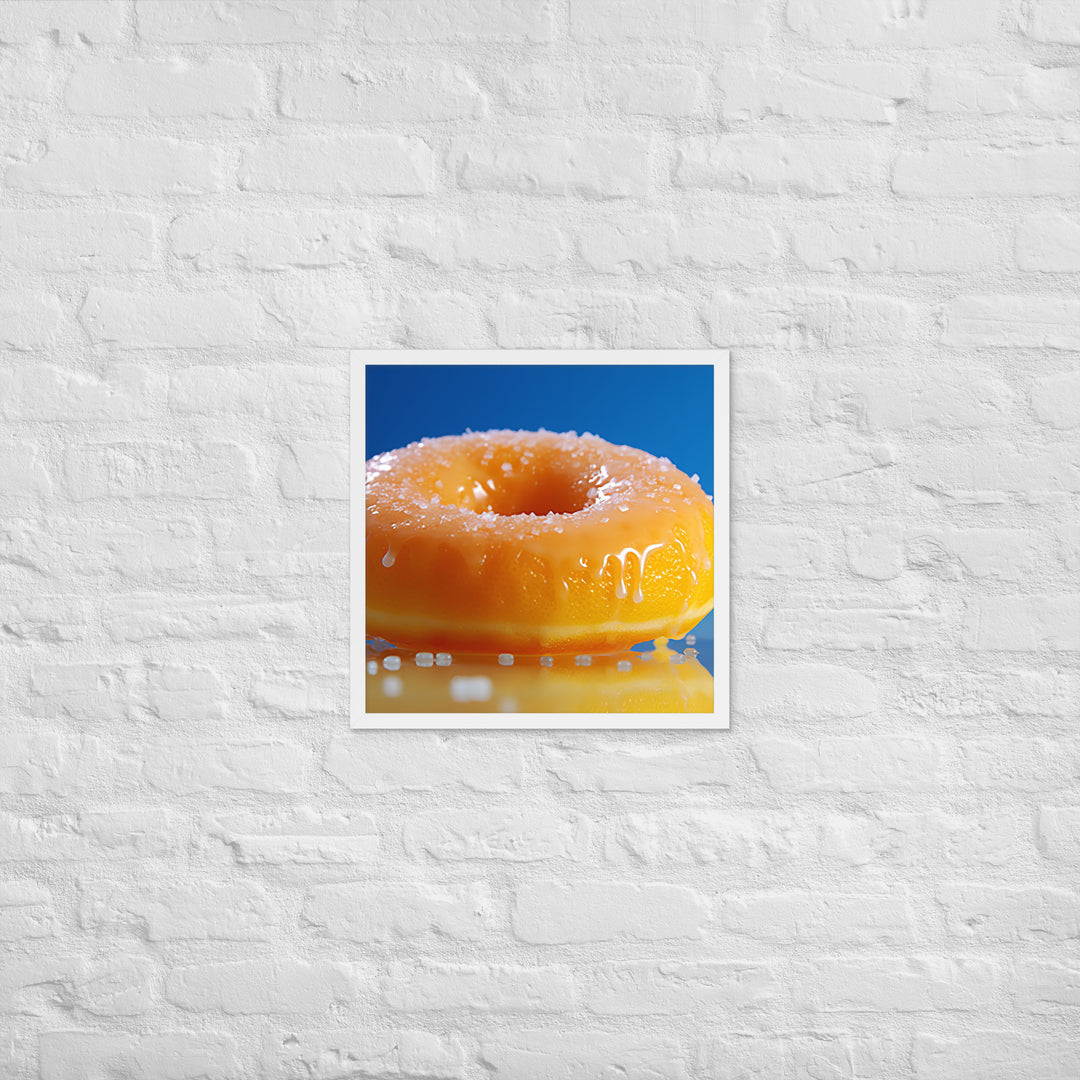 Lemon Filled Donut Framed poster 🤤 from Yumify.AI