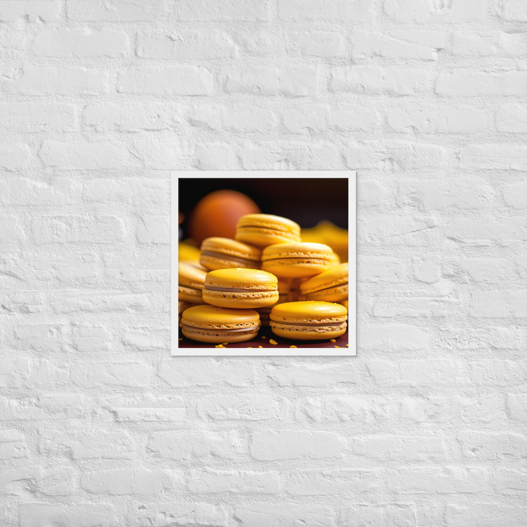 Passion Fruit Macarons Framed poster 🤤 from Yumify.AI