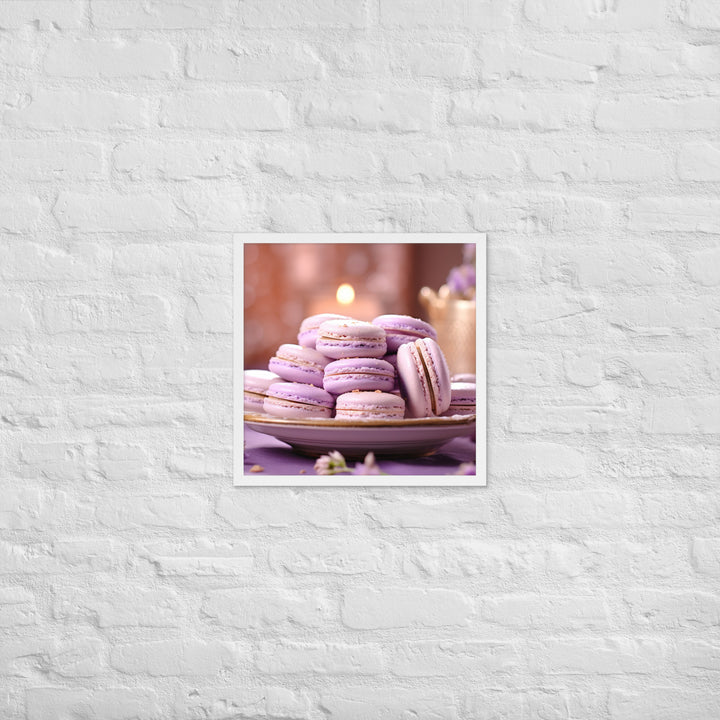 Lavender Macarons Framed poster 🤤 from Yumify.AI