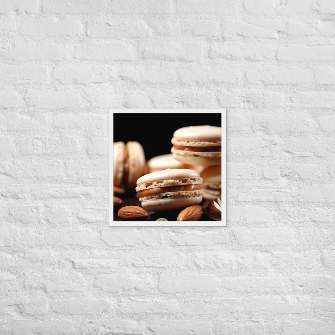 Almond Macarons Framed poster 🤤 from Yumify.AI