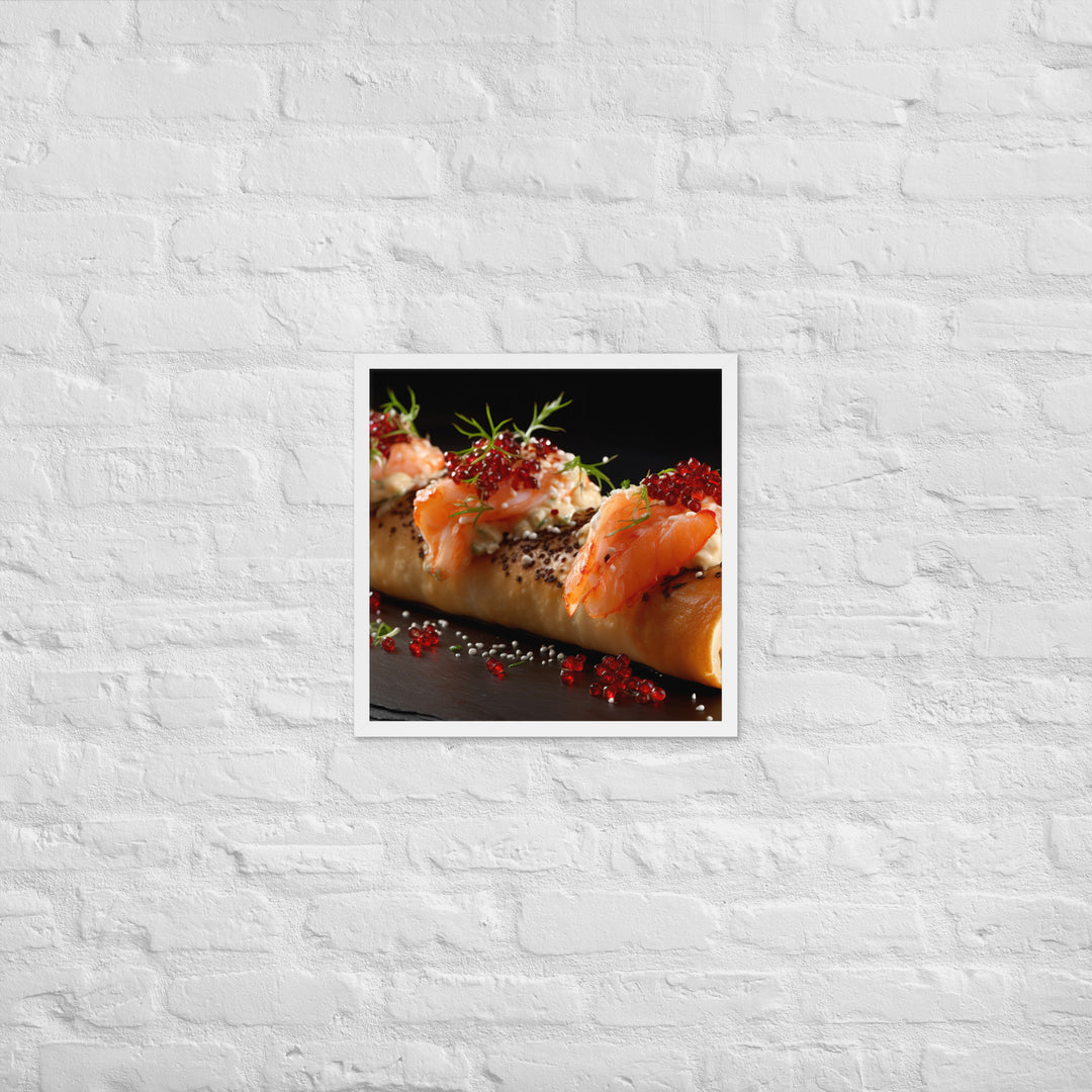 Truffle Lobster Roll Framed poster 🤤 from Yumify.AI